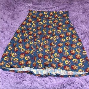 LuLaRoe XL Skirt flower pattern.